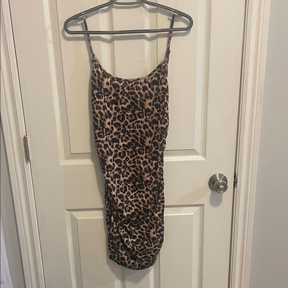 Leopard Print Spaghetti Strap Dress/ Jersey Shore Halloween Costume - Picture 2 of 3